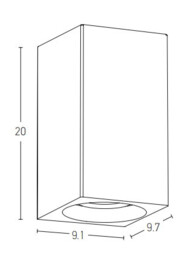 Zavet Outdoor Up Down Wall Lamp Natural Concrete LED 3000K IP65 - thumbnail 5