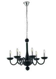 ALFIERE 6 Light Chandeliers Black 74x59cm