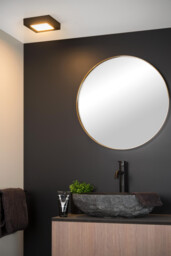 Brice-Led Modern Flush Ceiling Light Bathroom - LED Dim. - 1x15W 3000K - IP44 - Black - thumbnail 5