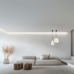 Berovo 28cm Dome Pendant Ceiling Light White Matt 1xE27 - thumbnail 2