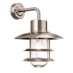 Austin 1 Light Outdoor Wall Light Stainless Steel IP44, E27