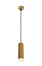 Madrid 1 Light 20cm Ceiling Pendant Light GU10, Champagne Gold, Acrylic Ring - thumbnail 1