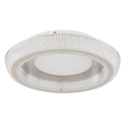 Sharper 40cm Integrated LED Semi Flush Ceiling Light White Matt LED 2700-6000K - thumbnail 2
