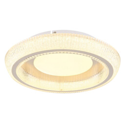 Sharper 40cm Integrated LED Semi Flush Ceiling Light White Matt LED 2700-6000K - thumbnail 5