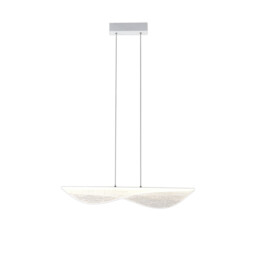 Bianca Pendant, 40W LED, 3000K, 2450lm, White, Acrylic, 3yrs Warranty