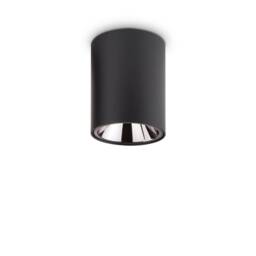 Nitro LED 1 Light Round Surface Mounted Downlight Black