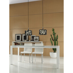 Lupin Linear Pendant 2 Light E27 Line, Gloss White/Polished Chrome - thumbnail 3