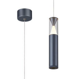Spark Pendant, 7W LED, 3000K, 530lm, Dark Grey, 3yrs Warranty - thumbnail 1
