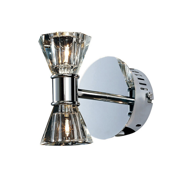 Elisa Wall Lamp 2 Light G4 Polished Chrome, NOT LED/CFL Compatible - image 1