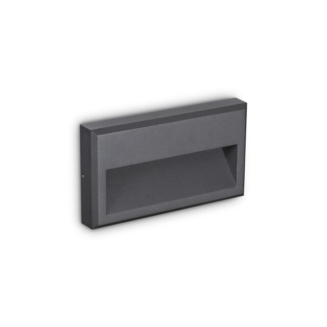 Febe LED Outdoor Rectangle Flush Wall Light Anthracite IP65, 3000K - image 1