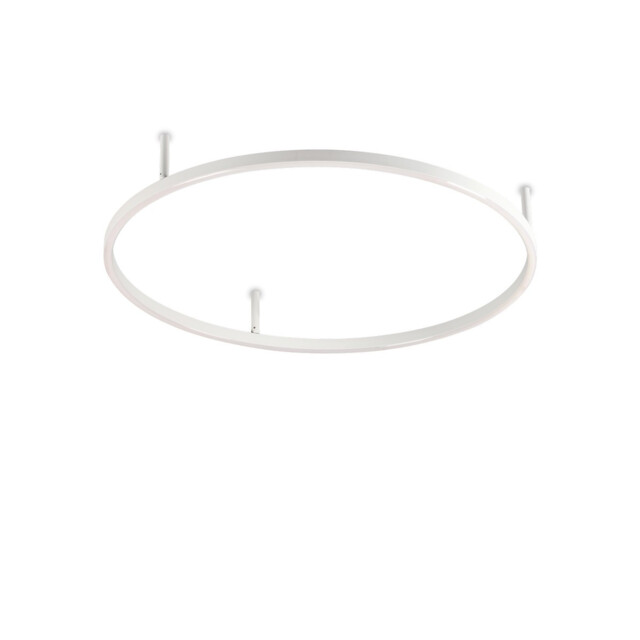 Oracle Slim 70cm Non Dim 4000K Round Integrated LED Semi Flush Ceiling Light White