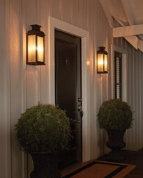 Pediment 2 Light Outdoor Medium Wall Lantern Light Dark Copper IP44, E14 - thumbnail 2