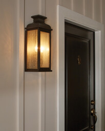 Pediment 2 Light Outdoor Medium Wall Lantern Light Dark Copper IP44, E14 - thumbnail 3