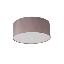Baymont Polished Chrome 3 Light E27 Flush Ceiling With 50cm x 20cm Dual Faux Silk Shade, Taupe/Halo Gold - thumbnail 5