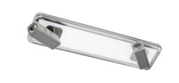 Ibiza Spotlight 2 Head with Backlit Light 20W LED Satin Nickel 4000K, 1500lm, - thumbnail 1