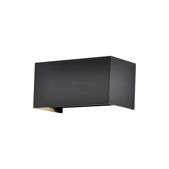 Davos Rectangle Wall Lamp Dimmable, 4 x 6W LED, 2700K, 2200lm, IP54, Sand Black, 3yrs Warranty - image 1