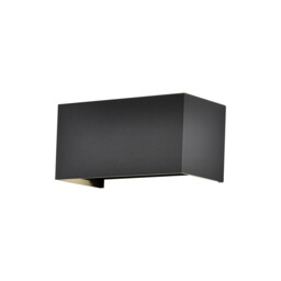 Davos Rectangle Wall Lamp Dimmable, 4 x 6W LED, 2700K, 2200lm, IP54, Sand Black, 3yrs Warranty - thumbnail 1