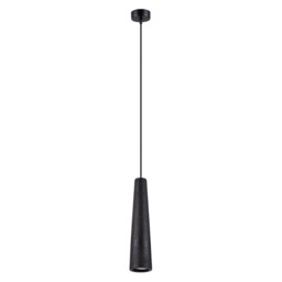 Electra Slim Pendant Ceiling Light Black Concrete