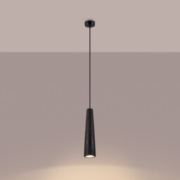 Electra Slim Pendant Ceiling Light Black Concrete - thumbnail 2