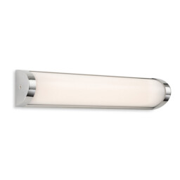 Kobe Wall Light - 350mm Chrome with Opal White Polycarbonate Diffuser 8w LED 650lm 3000K IP44