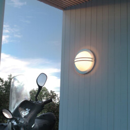 Bremen 1 Light Outdoor Wall Light Galvanised IP54, E27 - thumbnail 2