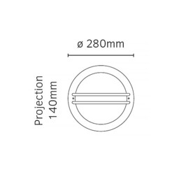 Bremen 1 Light Outdoor Wall Light Galvanised IP54, E27 - thumbnail 3