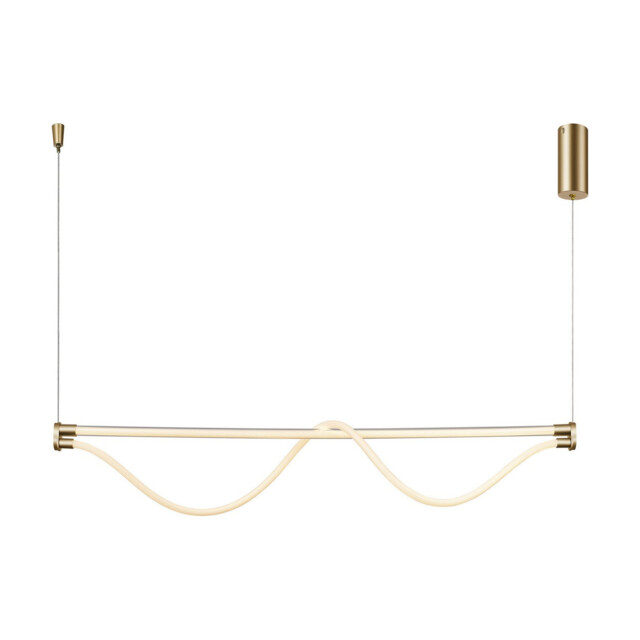 Fugaz Linear Pendant, 38W LED, 3000K, 2600lm, Painted Gold, 3yrs Warranty - image 1