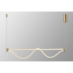 Fugaz Linear Pendant, 38W LED, 3000K, 2600lm, Painted Gold, 3yrs Warranty - thumbnail 2