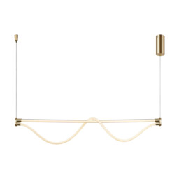 Fugaz Linear Pendant, 38W LED, 3000K, 2600lm, Painted Gold, 3yrs Warranty - thumbnail 1
