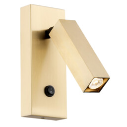 Rock Reading Wall Light Brushed Brass
