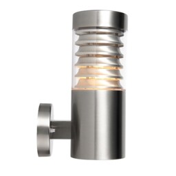 Equinox 1 Light Outdoor Coastal Wall Light, Marine Grade Brushed Stainless Steel IP44, E27 - thumbnail 3