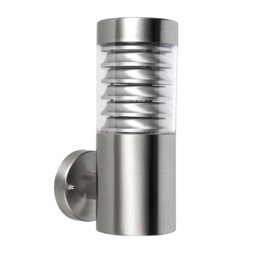 Equinox 1 Light Outdoor Coastal Wall Light, Marine Grade Brushed Stainless Steel IP44, E27 - thumbnail 2