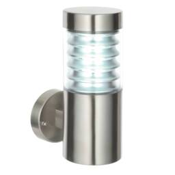 Equinox 1 Light Outdoor Coastal Wall Light, Marine Grade Brushed Stainless Steel IP44, E27 - thumbnail 1