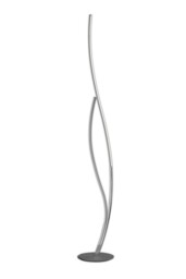 Corinto Floor Lamp 174cm, 30W LED, 3000K, 2400lm Dimmable, Silver Chrome - thumbnail 1