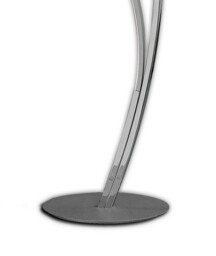 Corinto Floor Lamp 174cm, 30W LED, 3000K, 2400lm Dimmable, Silver Chrome - thumbnail 3