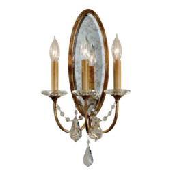 Valentina 3 Light Indoor Candle Wall Light Bronze, E14 - thumbnail 1