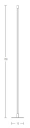Struga Led Integrated Floor Lamp Black Matt LED 3000K - thumbnail 5