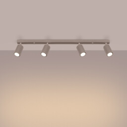Karbon Ceiling Spotlight Bar Taupe 4x GU10 - thumbnail 3
