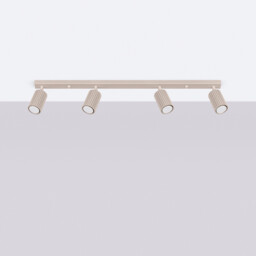 Karbon Ceiling Spotlight Bar Taupe 4x GU10 - thumbnail 2