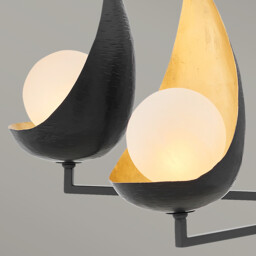 Lisa McDennon by Hinkley Ren 5 Light Chandelier Black, Gold - thumbnail 5