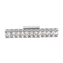 Corona Integrated LED Wall Lamp Chrome Aluminium K9 Crystal LED 8W 480Lm 3000K