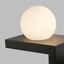Zanzibar Wall Lamp Switched Globe With Mobile Phone Induction Charger, 6W LED, 3000K, 470lm, Sand Black - thumbnail 5