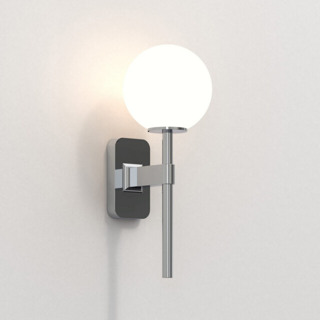 Tacoma Single Bathroom Wall Lamp Polished Chrome IP44, G9 (Shade Not Included) - image 1