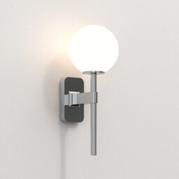 Tacoma Single Bathroom Wall Lamp Polished Chrome IP44, G9 (Shade Not Included) - thumbnail 1