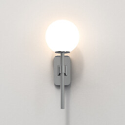 Tacoma Single Bathroom Wall Lamp Polished Chrome IP44, G9 (Shade Not Included) - thumbnail 5