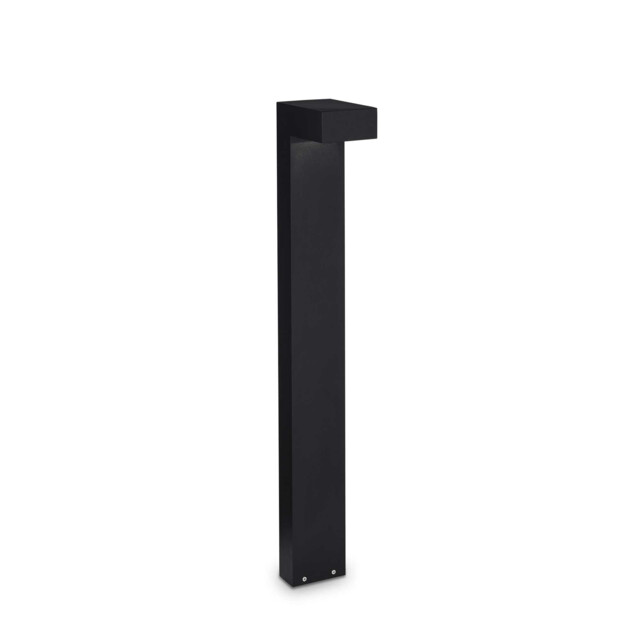 Sirio  2 Light Outdoor Tall Bollard Black IP44, G9