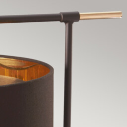 Balance 1 Light Table Lamp Brown, Polished Brass, E27 - thumbnail 3