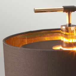 Balance 1 Light Table Lamp Brown, Polished Brass, E27 - thumbnail 2
