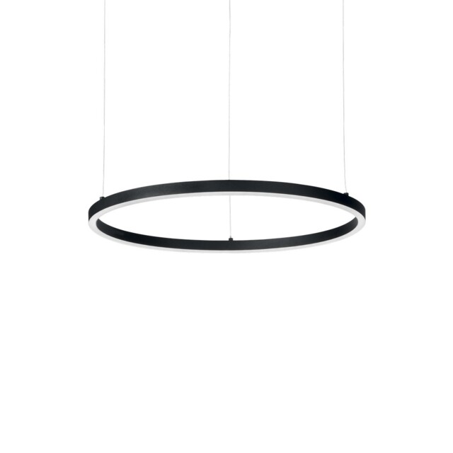 Oracle Slim 50cm Non Dim 3000K Round Integrated LED Ceiling Pendant Lamp Black