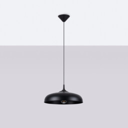 Gina 38cm Dome Pendant Ceiling Light Black - thumbnail 3